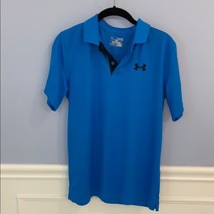Under Armour Boys Blue Polo Shirt YXL